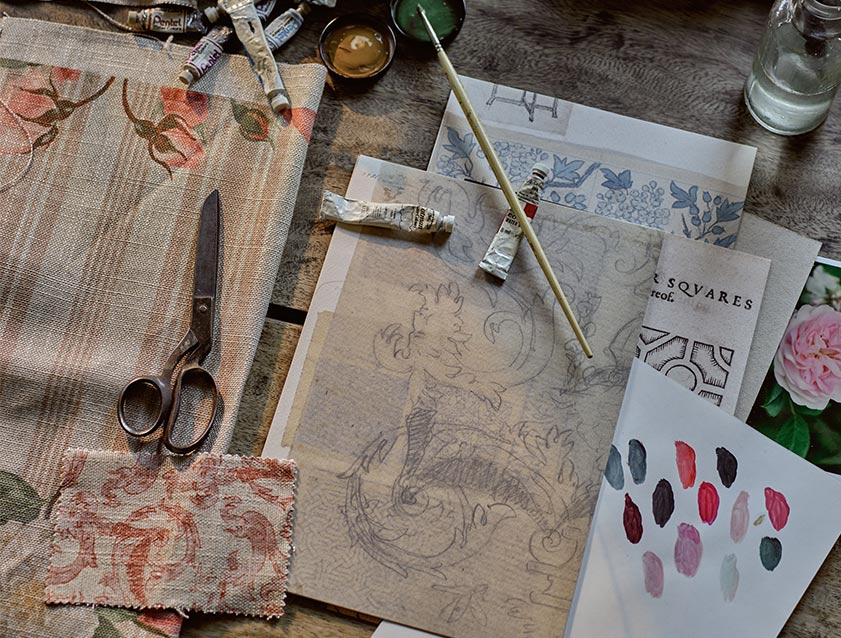 Spill Resistant Etta's Stripe with RHS Fabric Designs